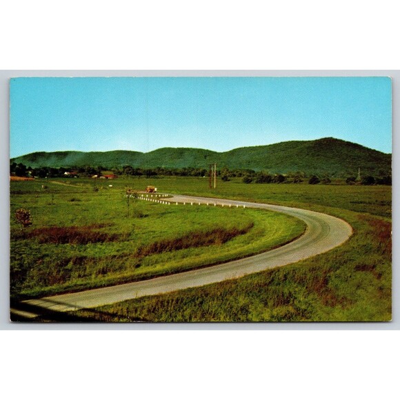 Postcard Ohio Chillocothe View of Mt. Logan OH c1960s Vintage Grassland Rural - Picture 1 of 2